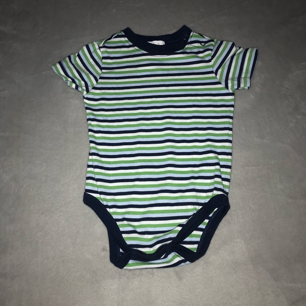 First Moments Striped Onesie